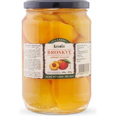Kreolis Broskyne polené lúpané 680 g