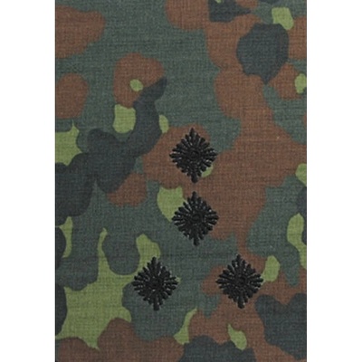 Bundeswehr Výložka BW STABSHAUPTMANN FLECKTARN/čierne vyšitie