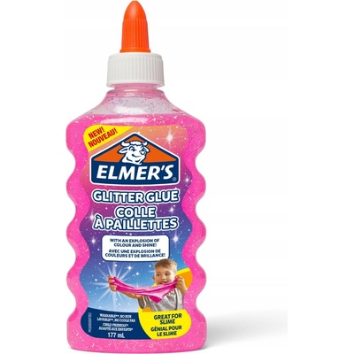 Elmer's Třpytivé lepidlo 177ml růžové