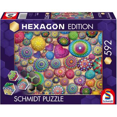 Schmidt Edícia Hexagon Mandalové kamene 600 dielov