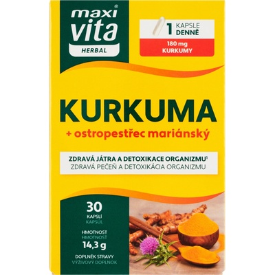 Maxi Vita Herbal Kurkuma 30 kapslí