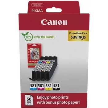 Canon Консуматив, Canon CLI-581 C/M/Y/BK Photo Value Pack (2106C006AA)