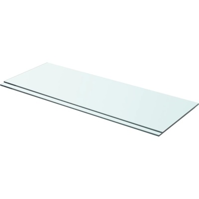 vidaXL Рафтове, 2 бр, панели прозрачно стъкло, 70x25 см (3051570)