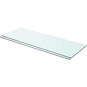 vidaXL Рафтове, 2 бр, панели прозрачно стъкло, 70x25 см (3051570)