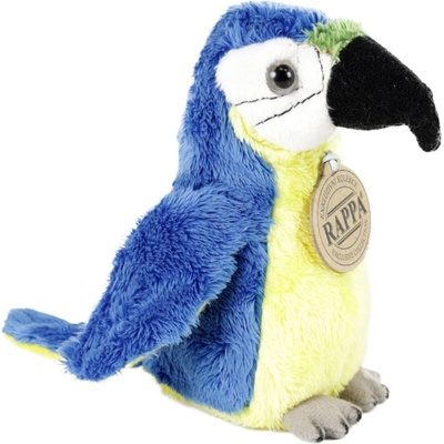 Rappa Плюшена играчка Rappa Еко приятели - Бебе Синьо-жълта Ара, 15 cm (208957-4)