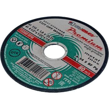 LUGA Диска за рязане на метал и инокс 115 х 1.0 х 22.2 мм, Премиум Луга 73703 (73703)