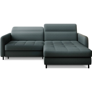 Eltap Сиво-зелен кадифен разтегателен ъглов диван с място за съхранение (десен ъгъл) Gomsi - ELTAP (CO-GOM-RT-38MAN)