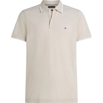 Tommy Hilfiger Блуза с яка Tommy Hilfiger Men's Linen Pique Short Sleeve Polo Shirt - Sandalwood