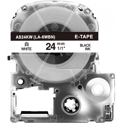 Epson AS24KW 24 mm x 8 m černý tisk/ bílý podklad - kompatibilní