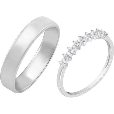 Eppi Eternity prsten s lab-grown diamanty a pánský komfortní Betsy RW44142