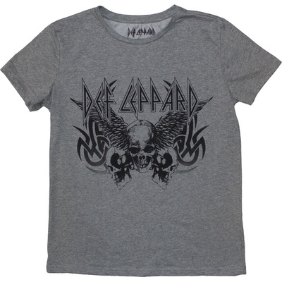 Def Leppard Tribal Skull Grey L Дамски Риза (DEFLTS46LG03)