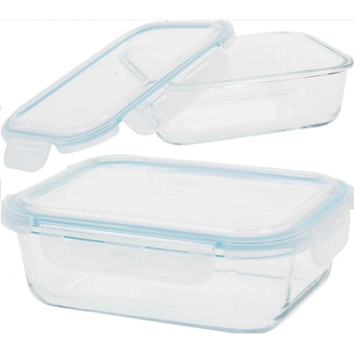 IGOTREND Skleněná kuchyňská dóza s víkem SIMPLE 1 l