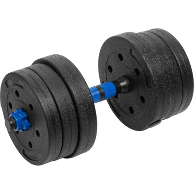 REBEL ACTIVE Nastavitelné bitumenové činky s konektorem 2 x 10 kg