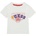 GUESS Бяла тениска за бебе момче с надпис Guess в червено, синьо и жълто