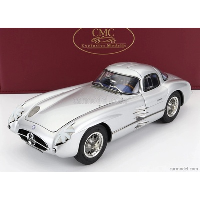 Cmc Mercedes benz 300 Slr Uhlenhaut Coupe N 15 Sweden Gp 1955 Silver 1:18
