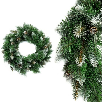 Aga Vianočný veniec 50 cm Diamantový