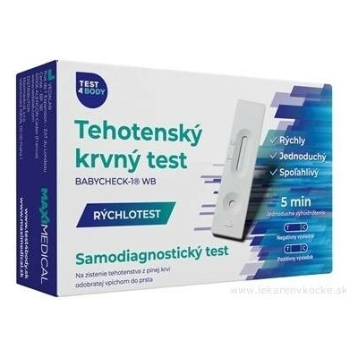Veda.Lab Test4Body Rychlotest těhotenství domácí krevní hCG test