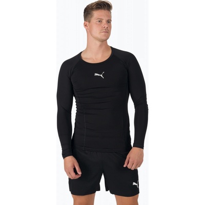 Liga Baselayer Tee pánské fotbalové tričko černé 655920_03