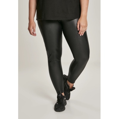 Urban Classics Дамски кожен клин в черно Urban Classics Ladies Faux Leather High Waist Leggings black UB-TB3001-00007 - Черен, размер XL