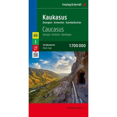 Kavkaz Gruzie Armánie,Ázerbajdžán mapa Freytag 1:700 000