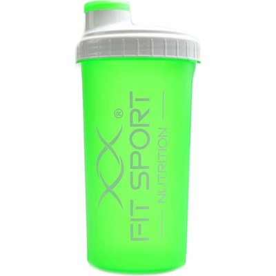 FitSport Nutrition Shaker Fitsport nutrition 700 ml se šroubovacím víčkem - neon green white