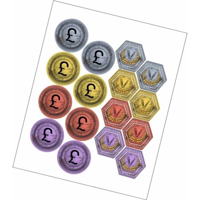 Meeple Stickers samolepky pro brass Birmingham