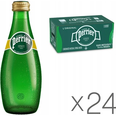 Perrier minerální voda perlivá sklo 24 x 330 ml