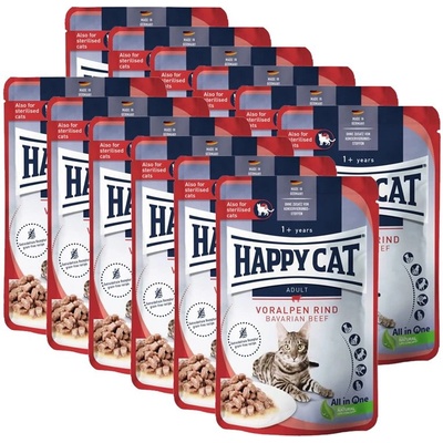 Happy Cat Капсула Happy Cat Culinary Voralpen Говеждо 12 x 85 г