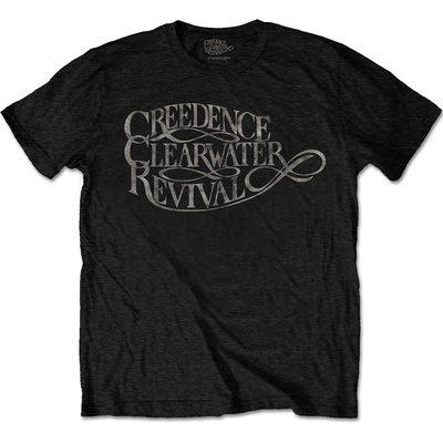 Creedence Clearwater Revival tričko Vintage Logo čierne