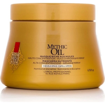 L'Oréal Mythic Oil maska pre pevné, nepoddajné vlasy 200 ml