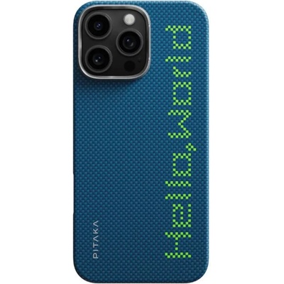 PITAKA Tactile Woven калъф Hello World за iPhone 16 Pro Max (KI1602HWTP)