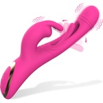SuperLove 3in1 Flapping Rabbit G-Spot Vibrator Pink