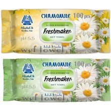 Freshmaker Camomile detské vlhčené utierky s klipom 100 ks