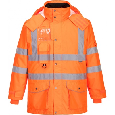 Portwest RT27 Hi Vis Traffic RIS reflexná bunda 7v1 oranžová