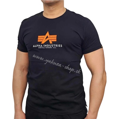 Alpha Industries Basic T Rubber tričko pánske čierne