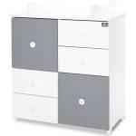 Lorelli Classic ШКАФ ЦВЯТ БЯЛО/stone grey-2box (10170140041p)