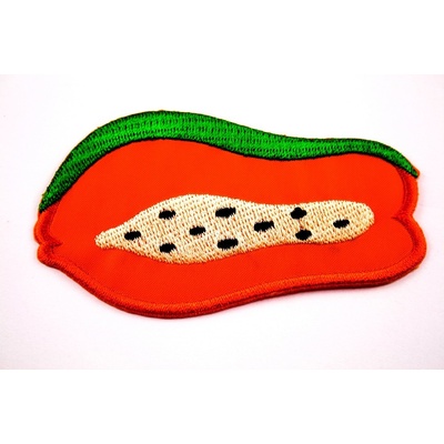 Nažehľovacia záplata - Melón - rozmer 8,4 cm x 4,7 cm