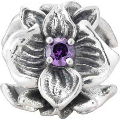 Šperk Krystalová Orchidej Královská - Elfbeads Ag 925/1000, 4,5 g