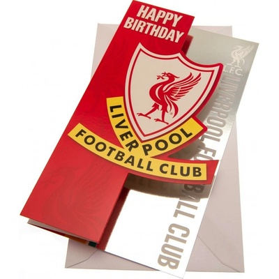Liverpool FC Narodeninové blahoželanie Liverpool FC, 22x12 cm