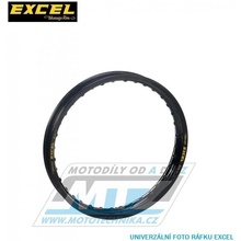 Ráfek motocyklový 1,85x19" 36H (předvrtaný / 36otvorů) Excel Takasago - černý - Yamaha YZ+YZF + Kawasaki KX+KXF + Suzuki RM+RMZ EXGDK406-02