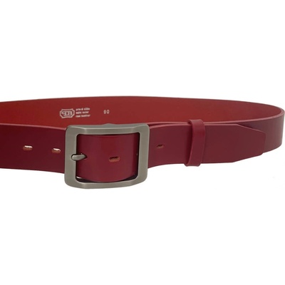 Penny Belts kožený opasek 15993 červený
