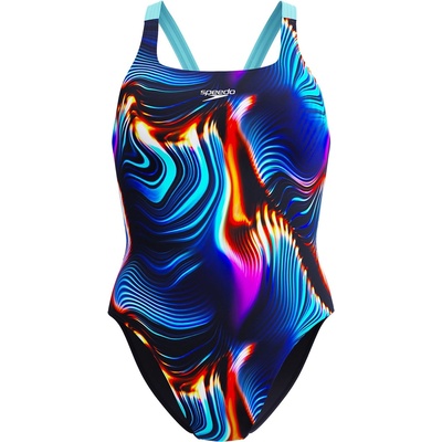 Speedo Бански костюм Speedo Women's All Over Print One Piece Swimsuit - Speedo Blk