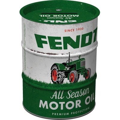 Postershop Plechová kasička barel: Fendt All Season Motor Oil