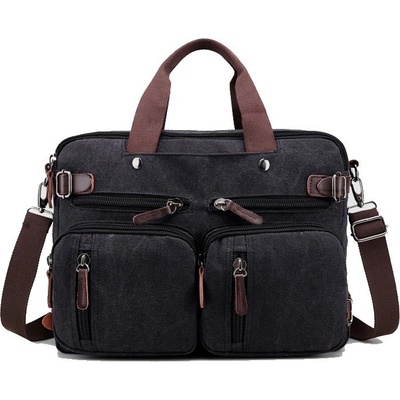 Pánska plátená taška crossbody Savior Čierna