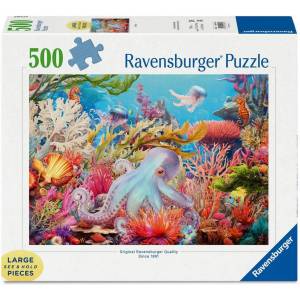 Ravensburger Пъзел Ravensburger от 500 части - Животът на рифа (12001840)