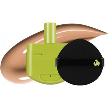 Unleashia Фон дьо тен Satin Wear Healthy-Green, 25N, пълнител, 15 g + Гъба за грим