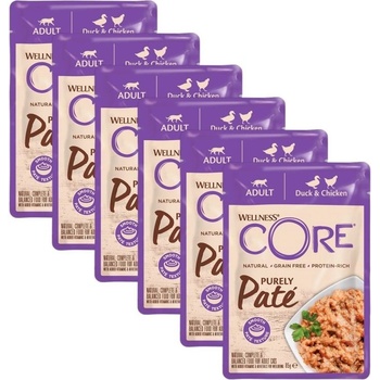 Wellness CORE Purely Paté chicken & duck 6 x 85 g
