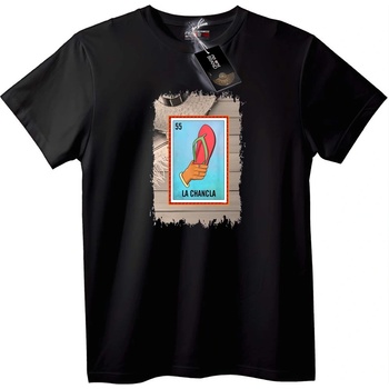 NOONEBRAND Тениска Loteria с чехли - 2XL, Black