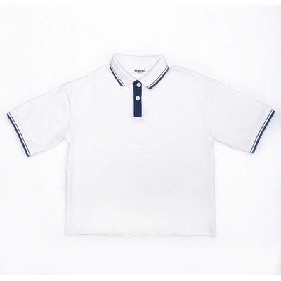 Winkiki kids Wear dívčí polo s krátkým rukávem bílá