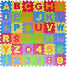 Penové puzzle Čísla a písmená 36 ks